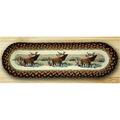 Capitol Earth Rugs Oval Stair Tread- Winter Elk 49-ST319WE